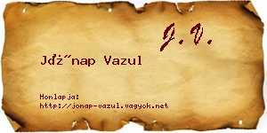 Jónap Vazul névjegykártya